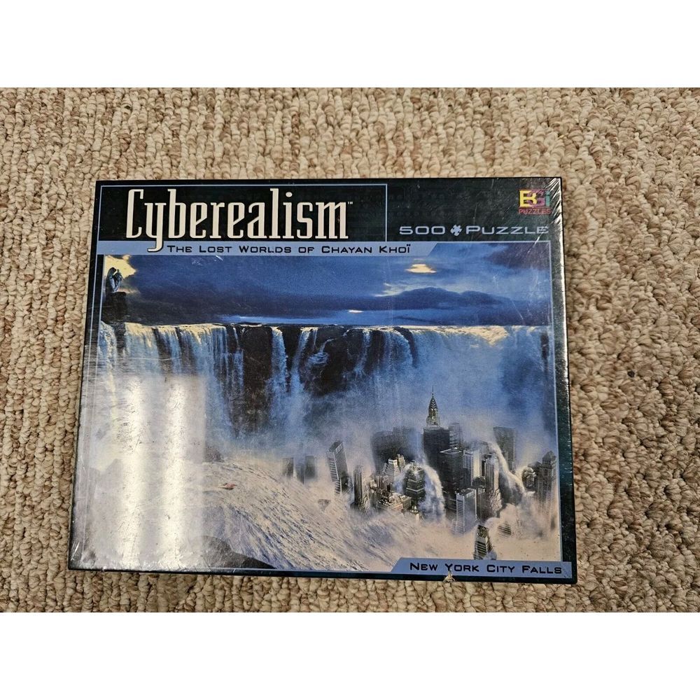 NEW Cyberealism LOST WORLDS OF CHAYAN KHOI - New York City Falls Jigsaw Puzzle